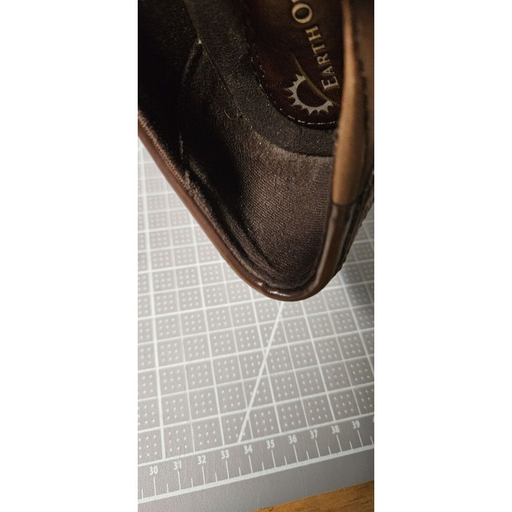 Earth Origins MARLA 2 Heeled Loafers Womens Size‎ 9M Brown Leather - Picture 9 of 11